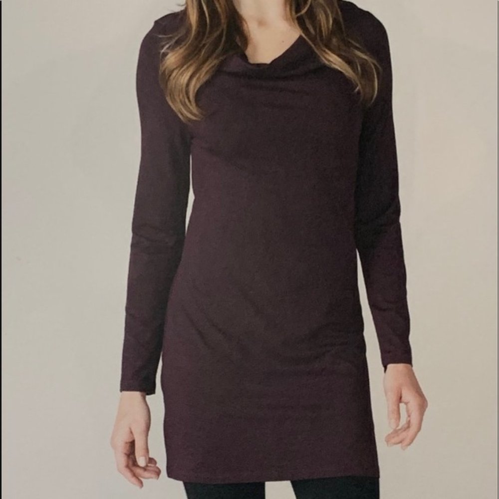 Ruby Ribbon Manhattan Tunic Wine Heather #0054